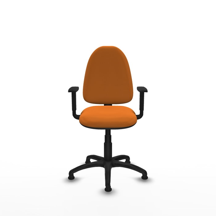 PIQUERAS Y CRESPO Silla de oficina Aýna Naranja con Brazos 1D