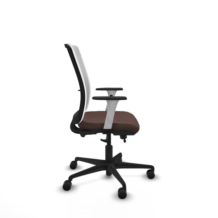 PIQUERAS Y CRESPO Silla de oficina Haches Marrón oscuro y Blanco PIQUERAS Y CRESPO Silla de oficina Haches Marrón oscuro y Blanco