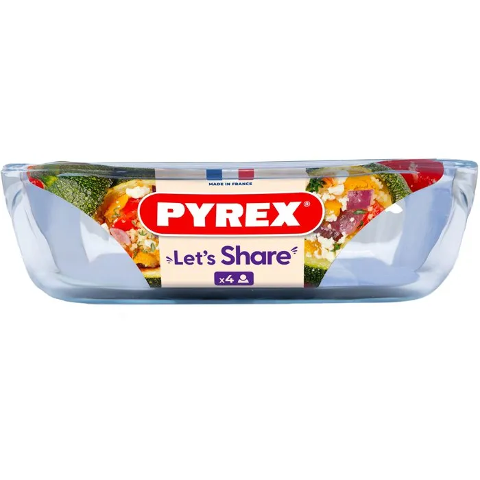 Pyrex® Fuente Cuadrada Let'S Share 29,2x22,7x6,8 cm en Vidrio Transparente Pyrex® Fuente Cuadrada Let'S Share 29,2x22,7x6,8 cm en Vidrio Transparente