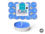 Acorde Set 30 Velas Tea Light Oceano 3H 19x11.2x2.7 cm Azul Cera (Set de 24)