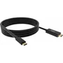 Vision Cable Vision TC 2MUSBCDP8K/BL DisplayPort a USB Tipo C 2 Metros Macho-Macho 8K Negro