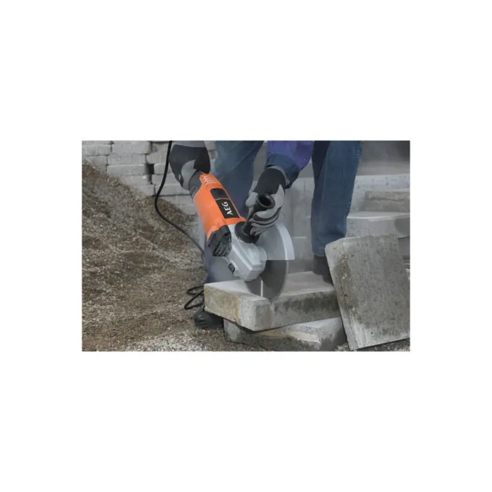 Amoladora AEG WS22-230D-SET - 2200 W - Ø 230 mm - Con 1 disco de diamante