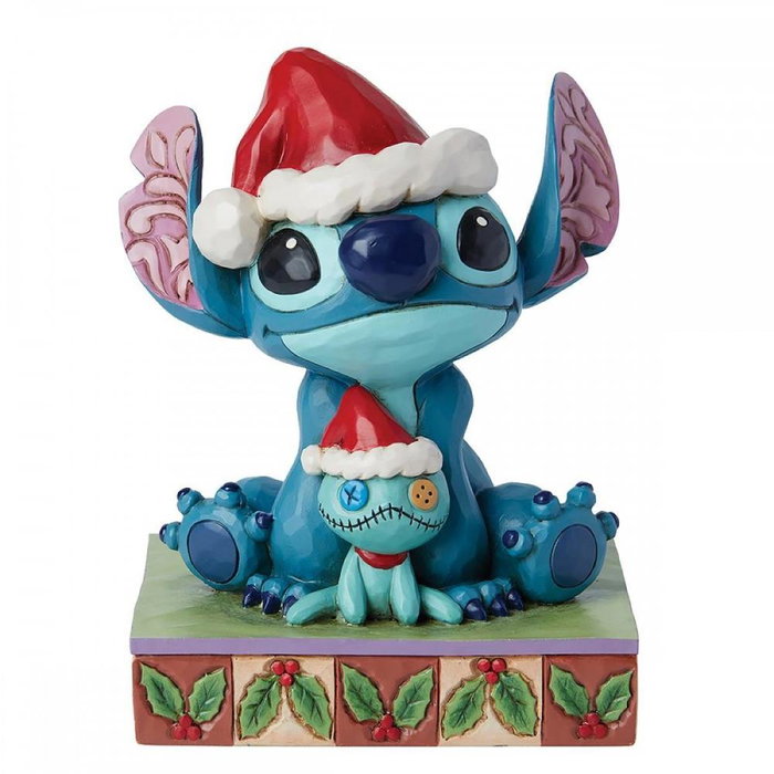 Enesco Figura Disney Traditions Santa Stitch con Scrump Enesco Figura Disney Traditions Santa Stitch con Scrump