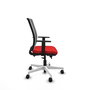 PIQUERAS Y CRESPO Silla de oficina Haches con mecanismo Sincro/Traslack, Rojo y Gris