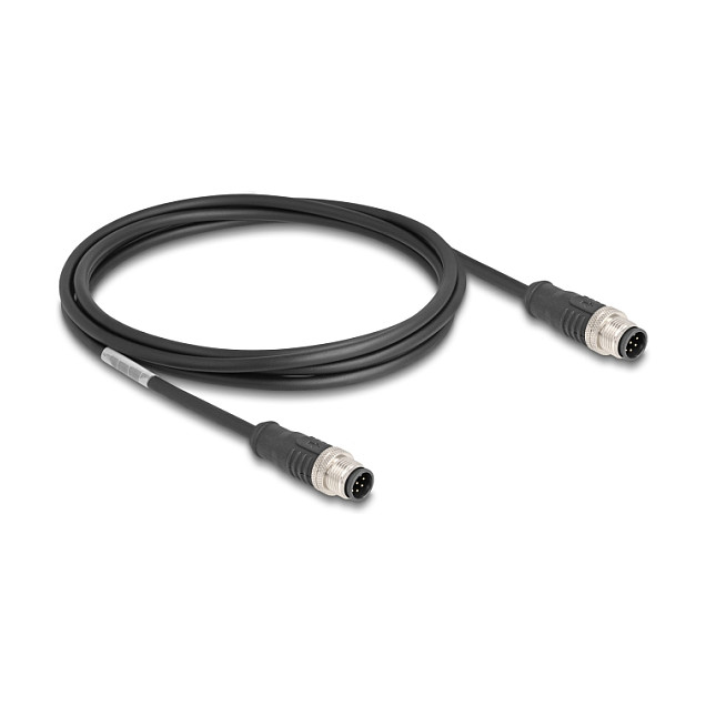 DeLOCK Cable M12 codificado A 8 pines macho a macho PVC 2 m DeLOCK Cable M12 codificado A 8 pines macho a macho PVC 2 m