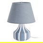 Lámpara Mesa Azul Cerámica-Tejido 22 X 22 X 30 cm