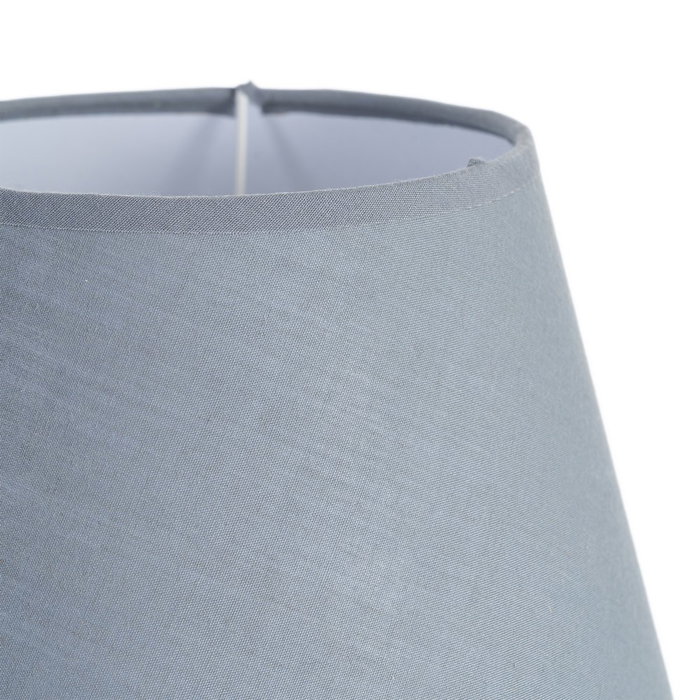 Lámpara Mesa Azul Cerámica-Tejido 22 X 22 X 30 cm