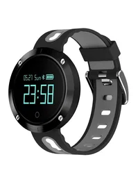 Billow XS30BG Reloj Inteligente Deportivo con Pantalla OLED 2.41 cm (0.95"), Pulsómetro, Podómetro, Resistente al Agua IP67, Bluetooth 4.0 - Negro / Gris Plata