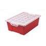 Faibo Caja de Almacenaje Grande con Tapa 787-03, Rojo, 14 Litros, Rectangular, 42x31x14.8cm