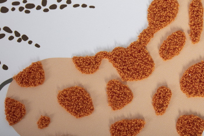 DKD Home Decor Cuadro Animal Selva Lienzo Poliester PS Verde Blanco Naranja 3 x 50 x 40 cm (3 Unidades)