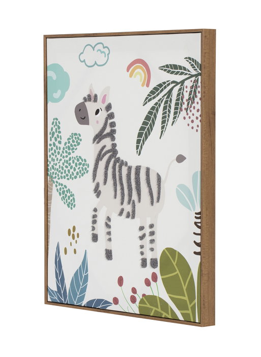 DKD Home Decor Cuadro Animal Selva Lienzo Poliester PS Verde Blanco Naranja 3 x 50 x 40 cm (3 Unidades)