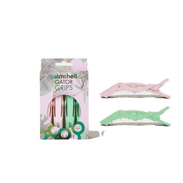 Framar Palmshell Gator Grips 4 Piezas Edición Limitada, Pinzas de Goma para Cabello, Color Nude