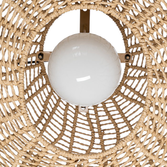 Lámpara Techo Natural Cuerda de Papel 89 X 70,50 X 37,50 cm