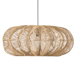 Lámpara Techo Natural Cuerda de Papel 89 X 70,50 X 37,50 cm