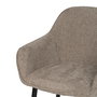 Silla Taupe Tejido-Metal Contract 61 X 59,50 X 83 cm (Set de 2)