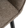 Silla Taupe Tejido-Metal Contract 61 X 59,50 X 83 cm (Set de 2)