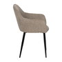 Silla Taupe Tejido-Metal Contract 61 X 59,50 X 83 cm (Set de 2)