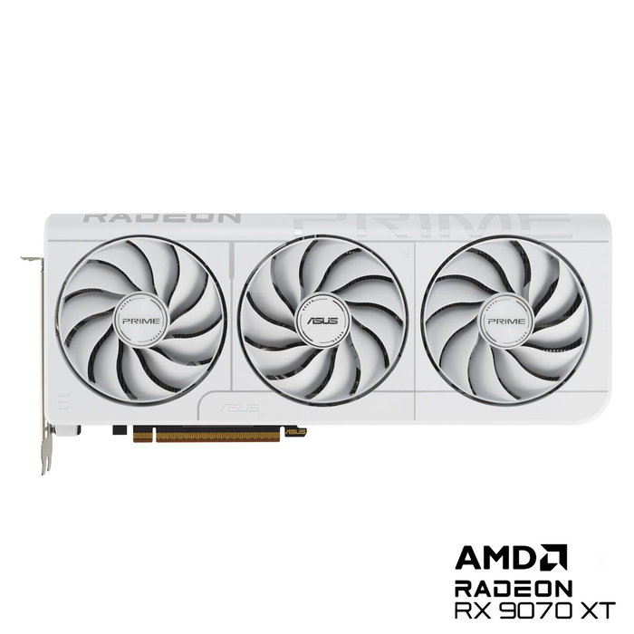 ASUS Prime Radeon RX 9070 XT 16 GB GDDR6 Blanco ASUS Prime Radeon RX 9070 XT 16 GB GDDR6 Blanco