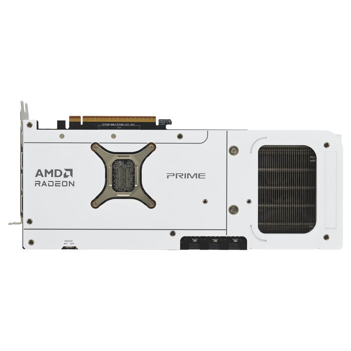 ASUS Prime RX 9070 XT Radeon 16GB GDDR6 256-bit OC Edition Blanco - Tarjeta Gráfica PCIe 5.0, 7680x4320, 3 Ventiladores Axial-tech