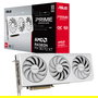 ASUS Prime RX 9070 XT Radeon 16GB GDDR6 256-bit OC Edition Blanco - Tarjeta Gráfica PCIe 5.0, 7680x4320, 3 Ventiladores Axial-tech