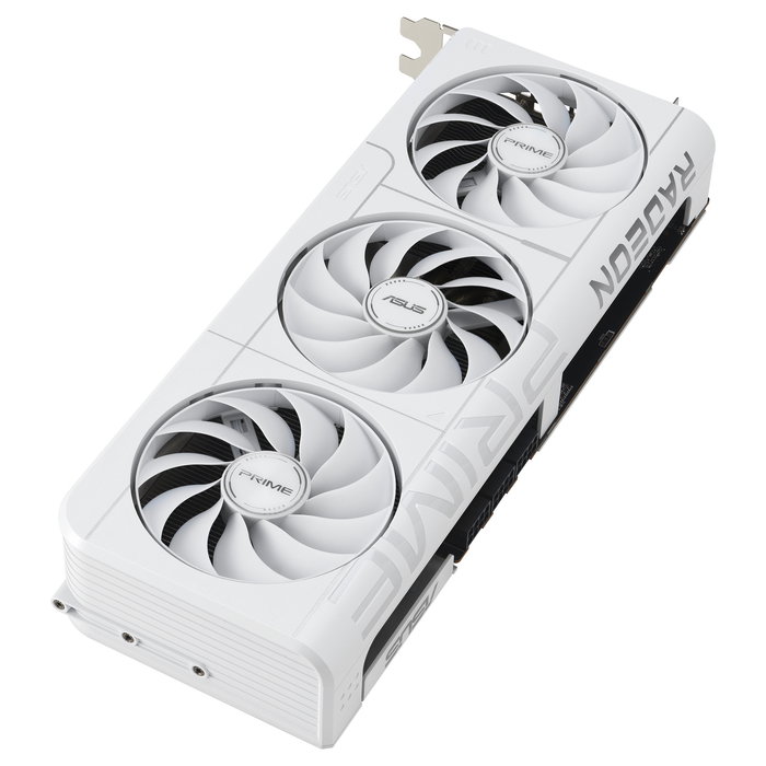 ASUS Prime RX 9070 XT Radeon 16GB GDDR6 256-bit OC Edition Blanco - Tarjeta Gráfica PCIe 5.0, 7680x4320, 3 Ventiladores Axial-tech