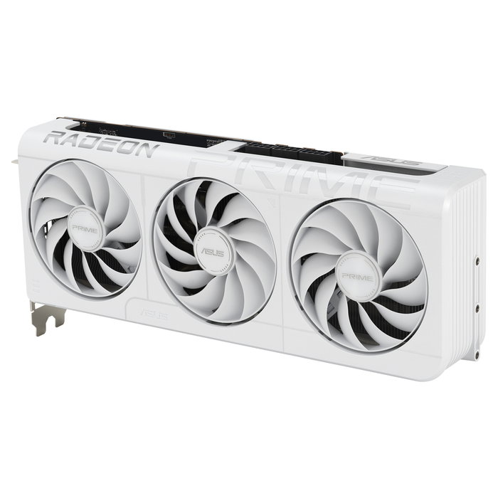 ASUS Prime RX 9070 XT Radeon 16GB GDDR6 256-bit OC Edition Blanco - Tarjeta Gráfica PCIe 5.0, 7680x4320, 3 Ventiladores Axial-tech