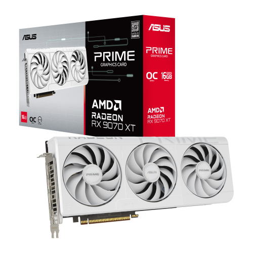 ASUS Prime Radeon RX 9070 XT 16 GB GDDR6 Blanco ASUS Prime Radeon RX 9070 XT 16 GB GDDR6 Blanco