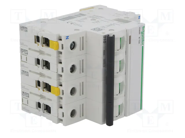SCHNEIDER ELECTRIC Interruptor magnetotérmico iC60N 10A 3+N 6kA