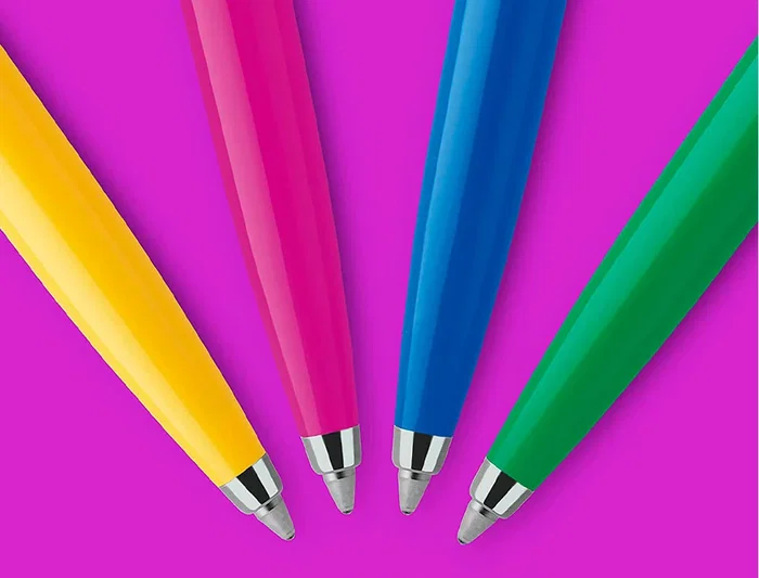 Parker Jotter Originals Años 90 Bolígrafo Lote 20 Unidades Colores Surtidos Tinta Azul Cuerpo Plástico Retro Clip Flecha Francia