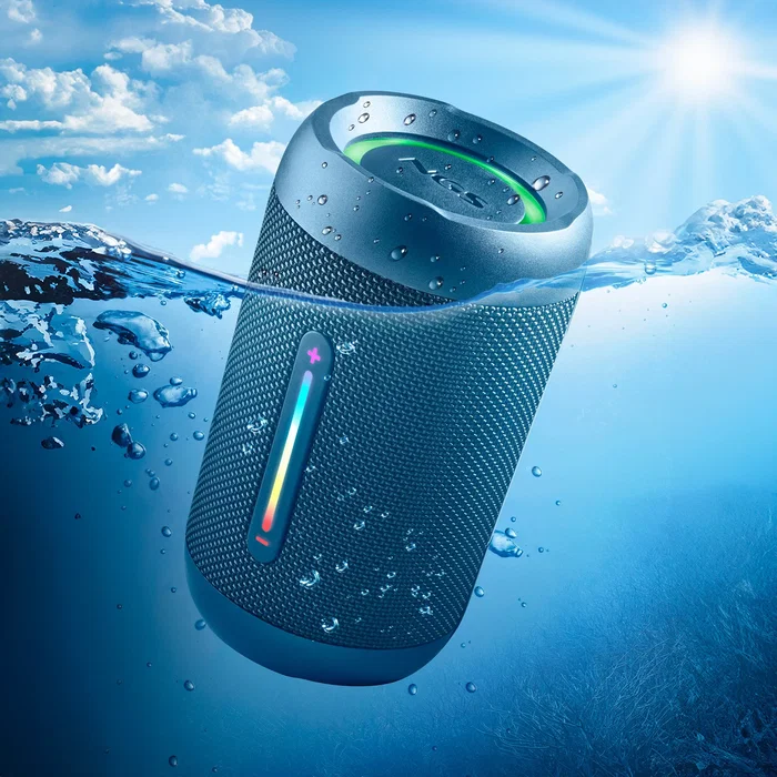 NGS ROLLER FURIA 2 TINY Altavoz Bluetooth Portátil 20W IPX7 Impermeable Luces RGB Azul