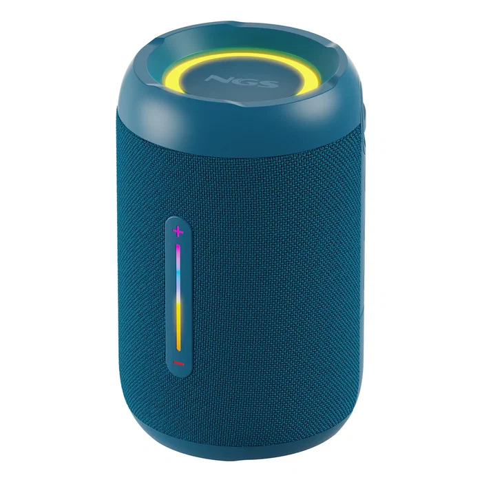 NGS ROLLER FURIA 2 TINY Altavoz Bluetooth Portátil 20W IPX7 Impermeable Luces RGB Azul