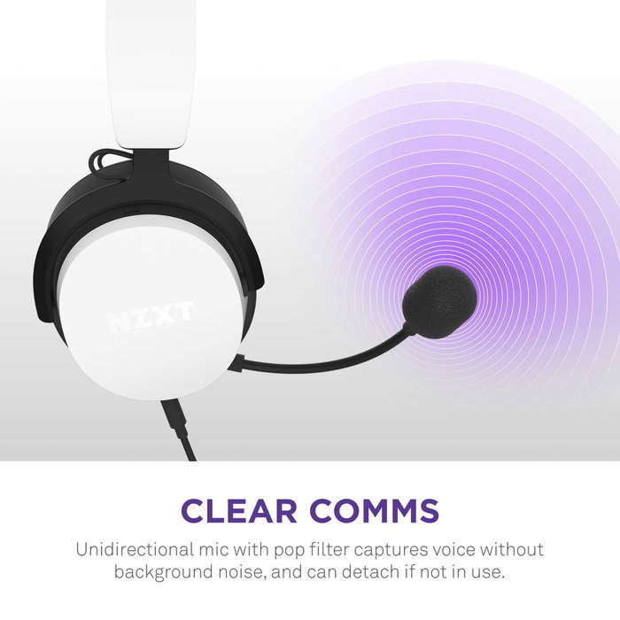 NZXT Relay Auriculares Gaming AP-WCB40-W2 Blanco
