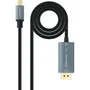 Nanocable Cable Conversor USB-C a DisplayPort 8K 2m Negro 10.15.5022 - Compatible 7680x4320 60Hz, 4K 144Hz, HDR10, HDR10+, macOS, Windows