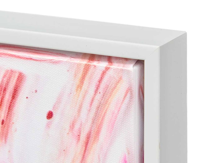 Giftdecor Cuadro Lienzo Marco Blanco Aguas Rojas 50x70 cm (Set de 2)