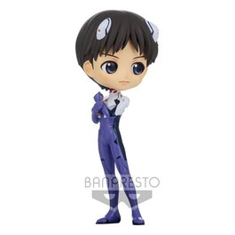 Banpresto Figura Q Posket Shinji Ikari Plugsuit Style Ver.A 14cm Evangelion PVC Coleccionable