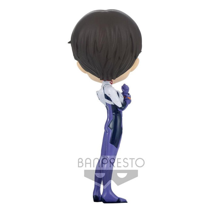 Banpresto Figura Q Posket Shinji Ikari Plugsuit Style Ver.A 14cm Evangelion PVC Coleccionable