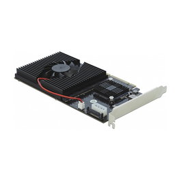 DeLOCK 90409 Tarjeta PCI Express x8/x16 para 4 Unidades NVMe M.2 Internas - PCIe 3.0, Enfriamiento Activo con Ventilador, Compatible con Windows y Linux