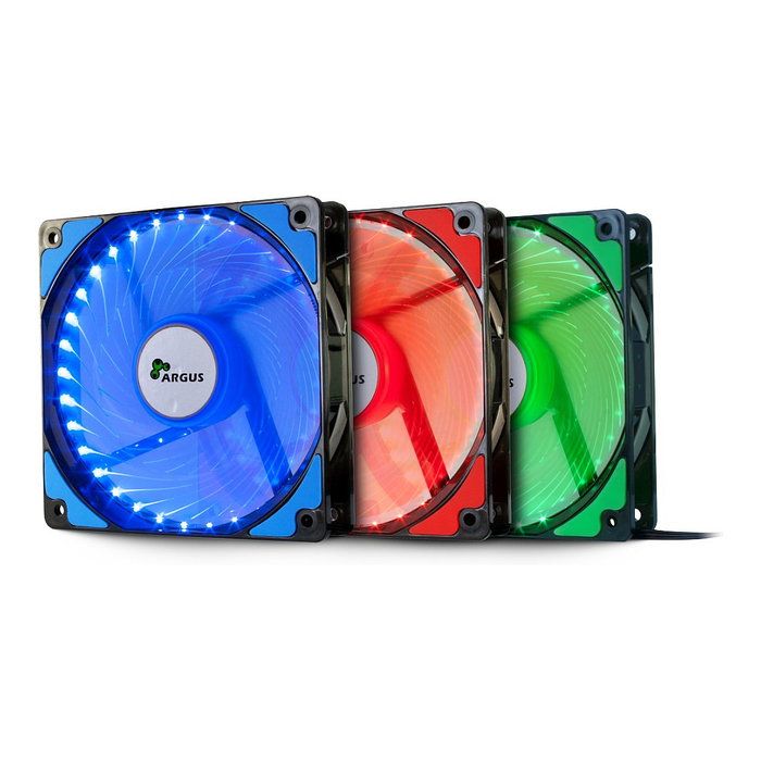 Inter-Tech Lüfter ARGUS L-12025 BL, azul