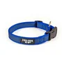 Julius-K9 Collar Engomado Gris con Tira Azul Talla M