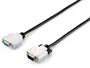 Equip 118852 Cable de extensión VGA SVGA 5 m, Macho-Hembra, con Blindaje Magnético, Negro y Plata
