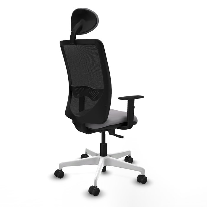 PIQUERAS Y CRESPO Silla de oficina Zulema con Mecanismo Sincro, Gris y Negro