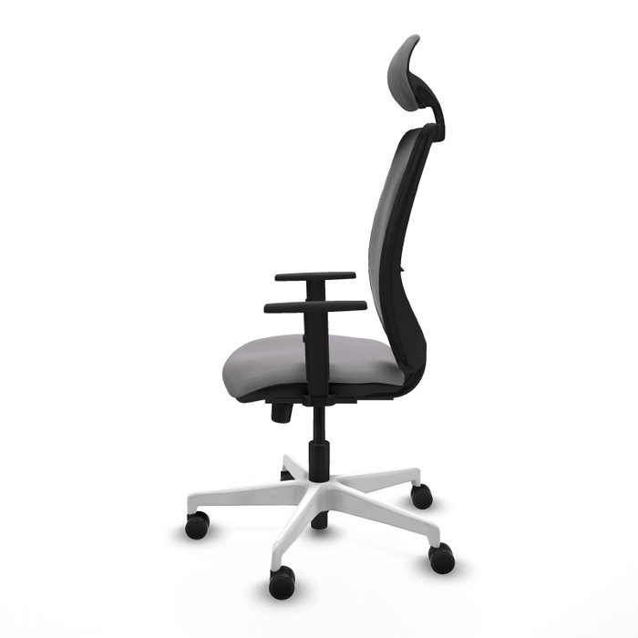 PIQUERAS Y CRESPO Silla de oficina Zulema con Mecanismo Sincro, Gris y Negro