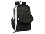 Safta Mochila Padel Real Madrid Equipación 24/25, Negro, Dimensiones: 42 x 30 x 17 cm