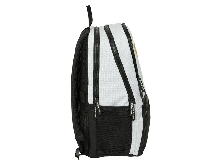 Safta Mochila Padel Real Madrid Equipación 24/25, Negro, Dimensiones: 42 x 30 x 17 cm