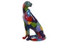 DKD Home Decor Figura Pantera Multicolor Resina 18 x 41 x 25 cm