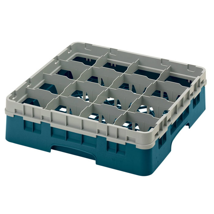 CAMBRO - 16S418-414 - Cesta de lavado 16 comp. 1 altura - 10,9 cm Ø máx. - alt. máx. 11,8 cm - 50 x 50 x 14,3 cm - Cerceta CAMBRO - 16S418-414 - Cesta de lavado 16 comp. 1 altura - 10,9 cm Ø máx. - alt. máx. 11,8 cm - 50 x 50 x 14,3 cm - Cerceta