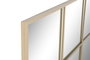 DKD Home Decor Espejo de Hierro y Cristal Diseño Ventana Beige