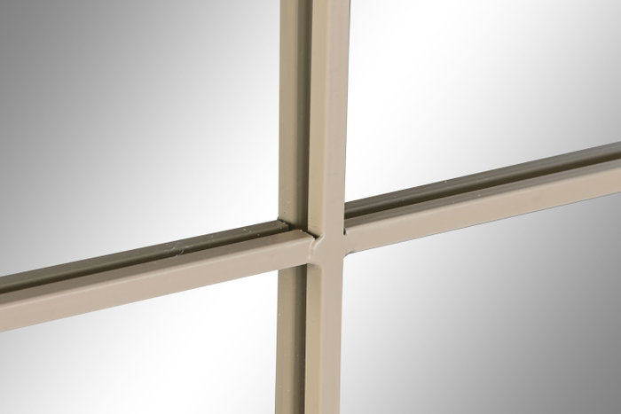 DKD Home Decor Espejo de Hierro y Cristal Diseño Ventana Beige DKD Home Decor Espejo de Hierro y Cristal Diseño Ventana Beige