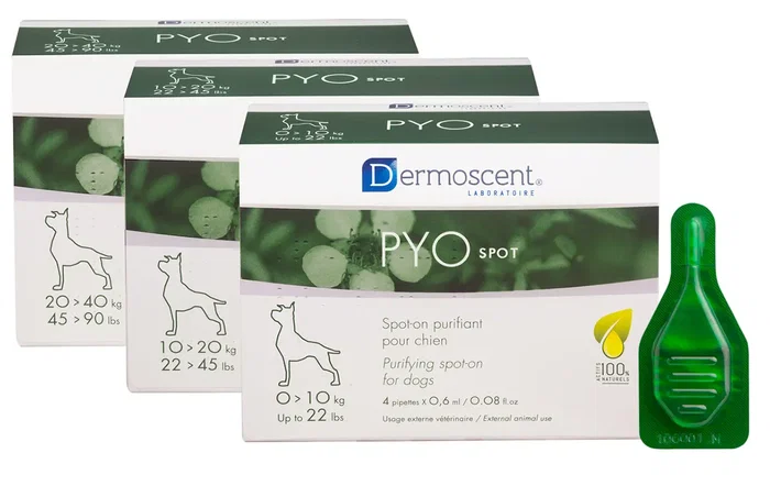 Dermoscent PYOSPOT para Perro 20-40kg (4 pipetas) Dermoscent PYOSPOT para Perro 20-40kg (4 pipetas)