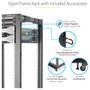 StarTech Rack de marco abierto 42U de 4 columnas con profundidad ajustable